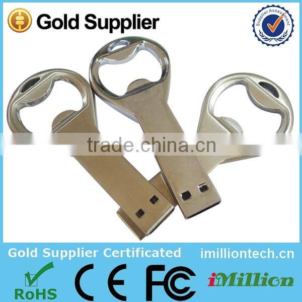 durable metal bottle cap opener USB flash disk