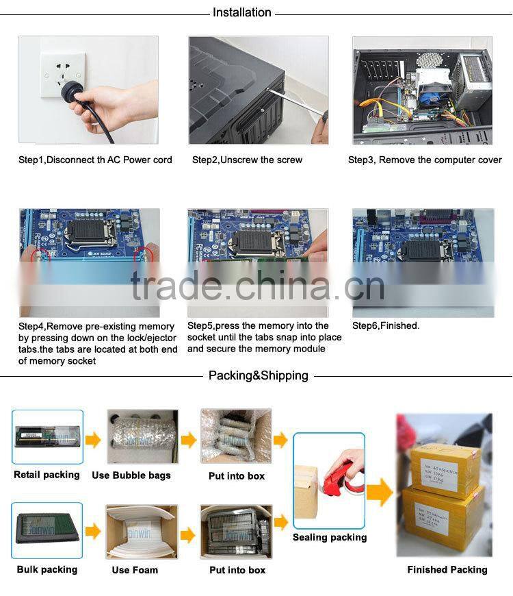 Joinwin offer OEM longdimm ram ddr3 pc 1333 4gb