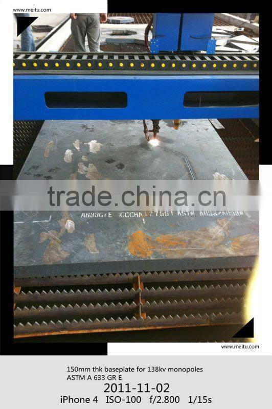 galvanized high tension telephone steel tower