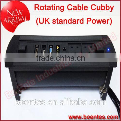 Conference Table Motorized Desktop Socket with AV Interface/Anchor Pop Up Box