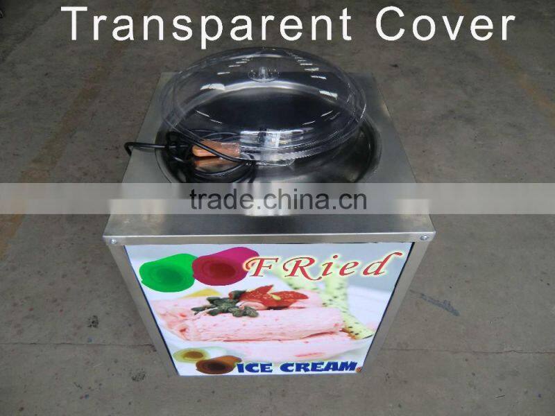 factory supply flat big pan fried ice cream machine with low price promotion before summer