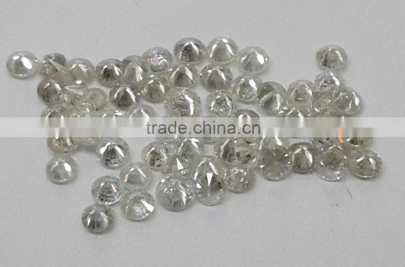 2.5-2.7mm 1ct Lot I Clarity F Color Natural Loose Brilliant Cut Diamond Non-treated