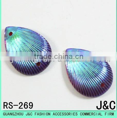 29 mm round white AB flowers Acrylic stone