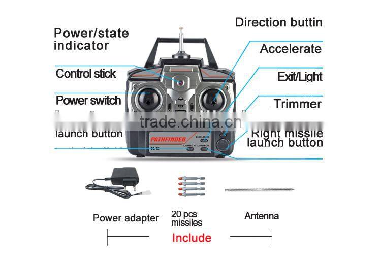 missiles alloy 5CH rc helicopter with gyro