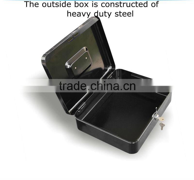 portable safe box with key lock the cash box