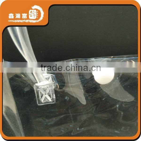 plastic custom 0.18mm pvc bag with snap closure