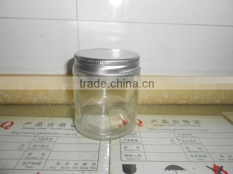 clear glass pepper sauce jar, salsa jar and jam jar