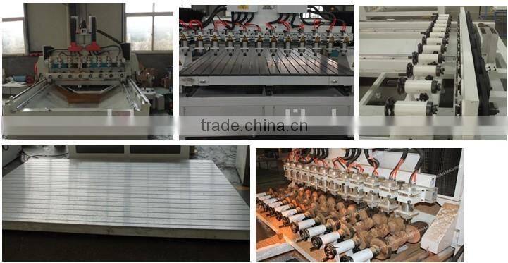 Multi spindle wood and cylinder cnc Engraving machine router with 8 rotaries