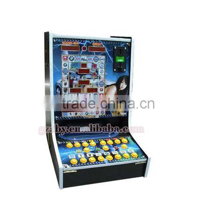 Mini coin operated beautiful girl Mari electronic mario slot machine