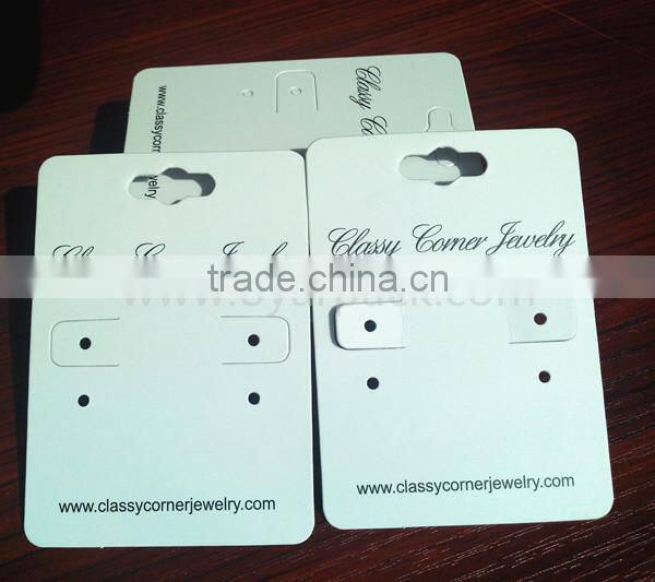 custom printed paper cardboard earring display cards