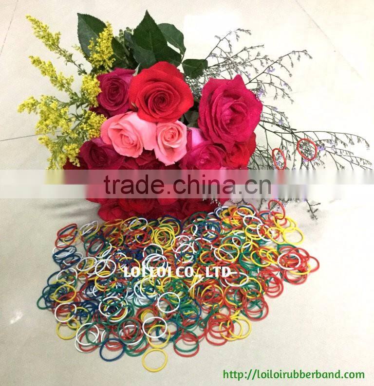 Rubber band tie flower / High quality elastic rubber band / The BEST wholesale for Europe