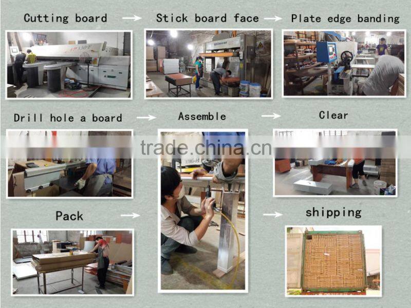 Used Office L-Shape Boss Table Models With Cabinets YH-153