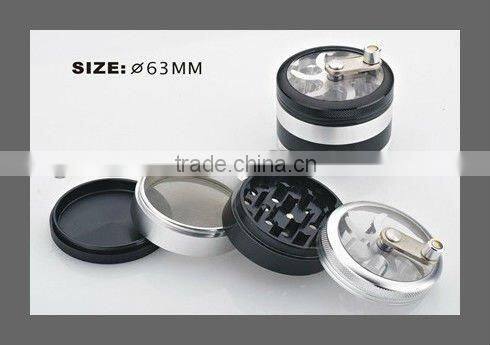 Handle Aluminium CNC herb Tobacco grinder