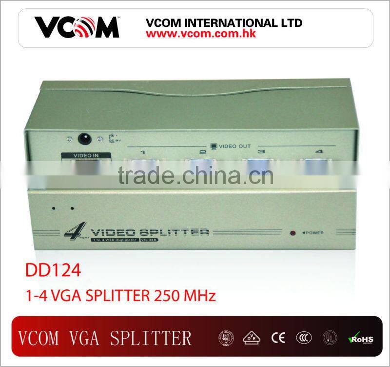 2013 best selling 1*4 VGA Splitter 250MHz