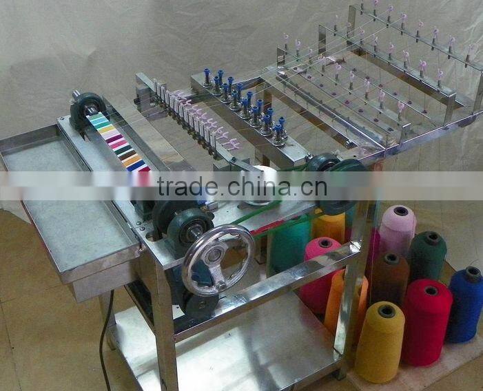 Yarn color card winding machine
