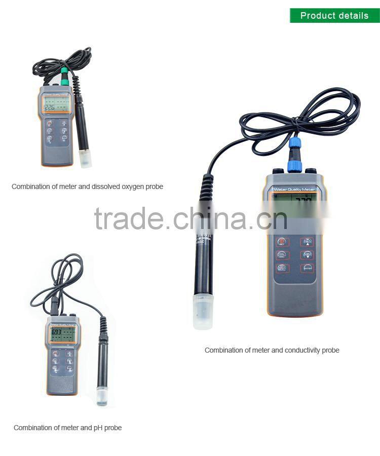 PH Meter IP67 Water quality tester Dissolved Oxygen Meter Combo PH COND. DO Meter