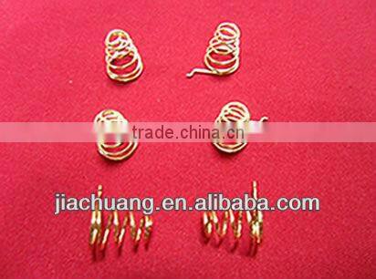Manufacturer Supply shaped spring, small torsion spring, battery spring, spring material choose