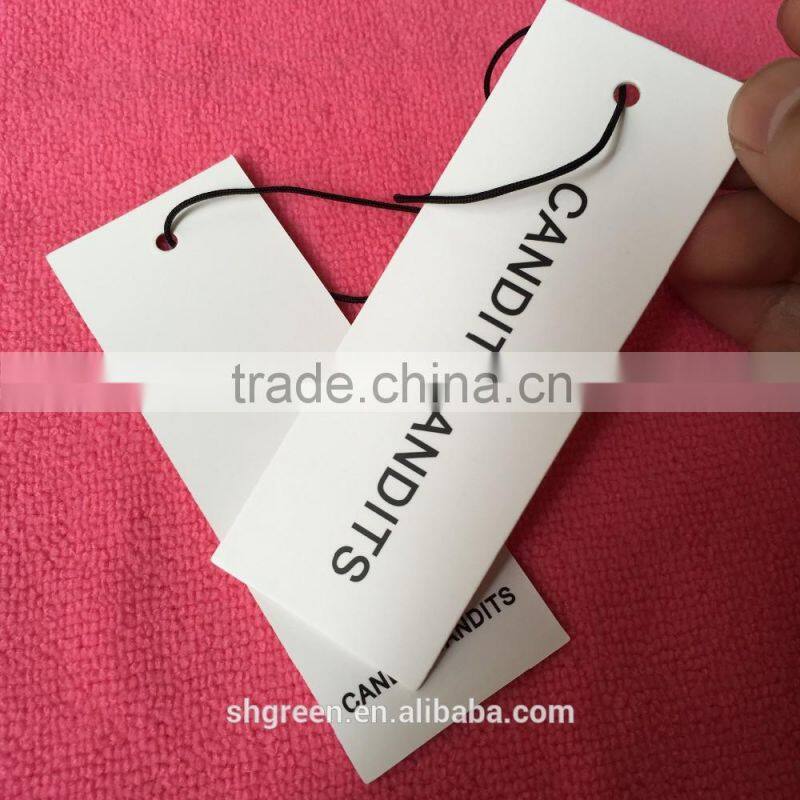 printing gold color logo garment hangtag