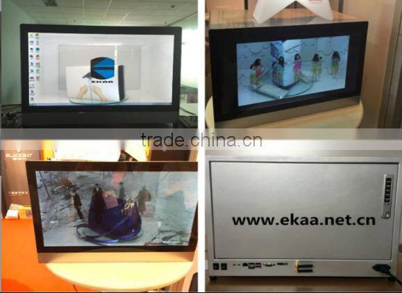 EKAA 10inch Android system transparent lcd showcase display