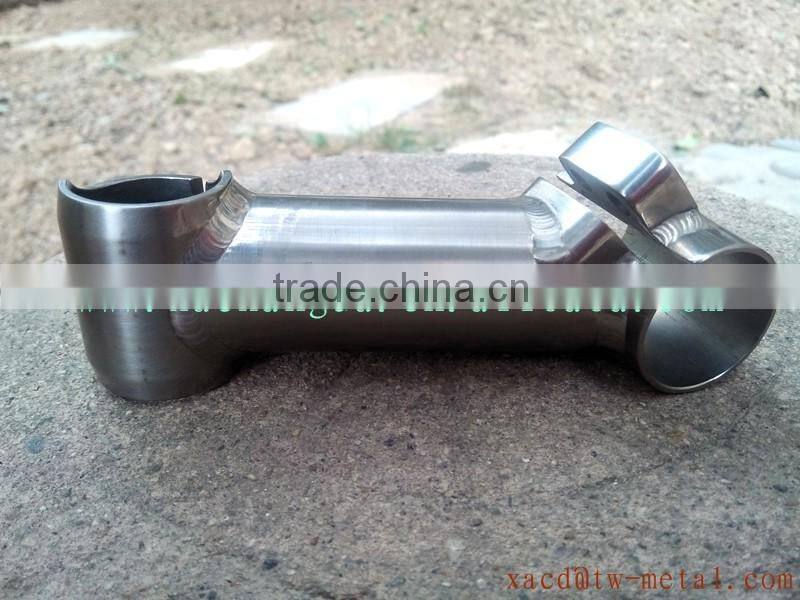 Factory direct sale titanium bike parts customize titanium stem diameter31.8mm made titanium bicycle stem