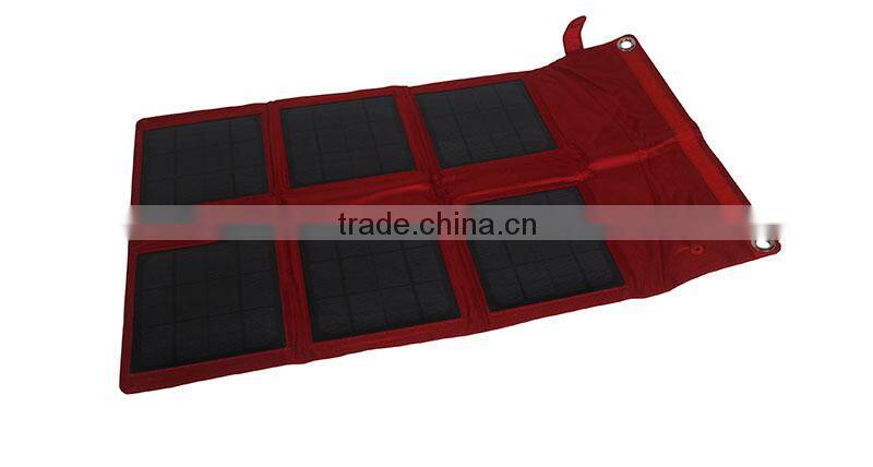 dual output 18v 5v mono solar panel portable flexible 18w