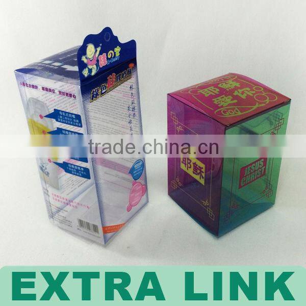 Guangzhou Alibaba custom logo PVC clear CMYK printing Anti-scratch plastic box