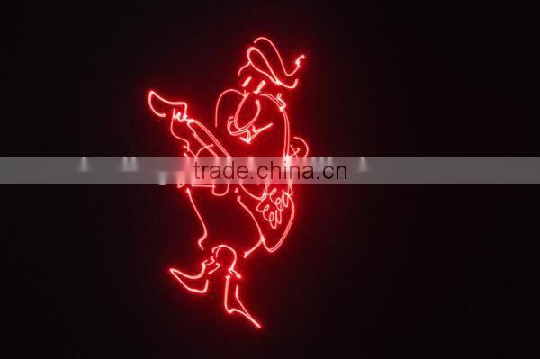 SD Card animation writing red laser light