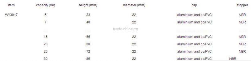 10ml frosted medical glass bottle