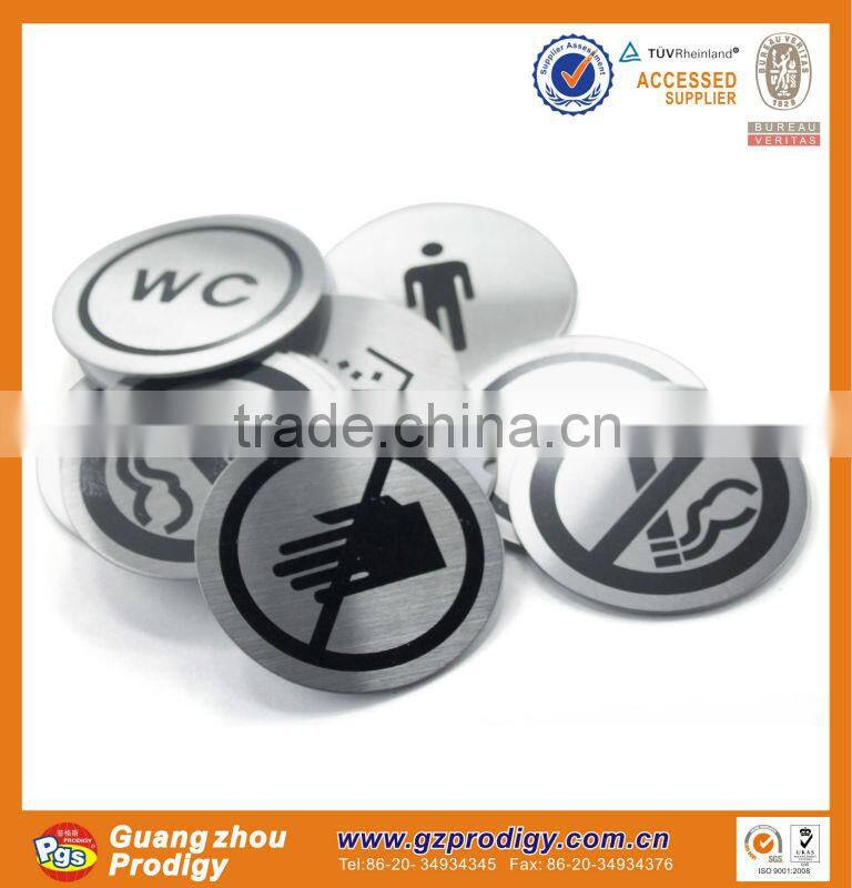 stainless steel door plate/metal door plate/warning door plate