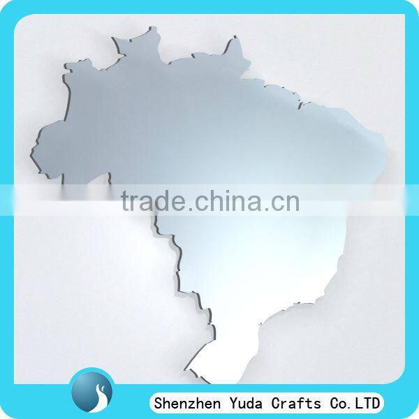 Heart shaped acrylic decorative wall mirrors