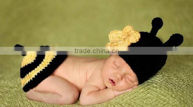 2016 Newborn Photography Props Cute Baby Infant Knitted Clothing Set 0-9 Month