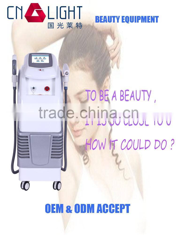 Merry Christmas biggest discount! Yes ipl shr Q-Switch Hair Removal Tattoo Removal Whitening Feature multifunctional machine