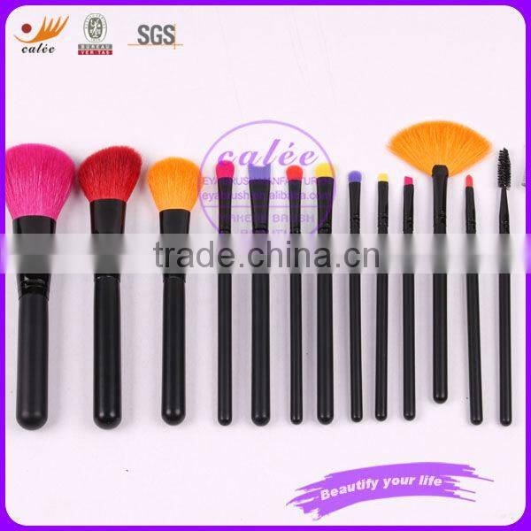 New design 14pcs Makeup Brushes Set with colors