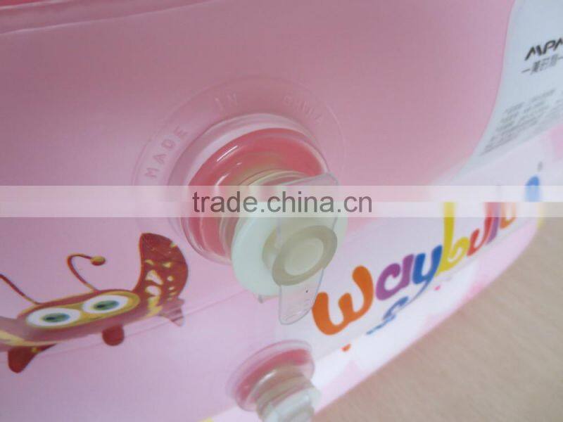 new cartoon item small bath tub inflatable pool for baby pink