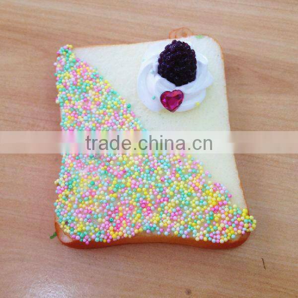 High simulation cake model / triangle artificial colorful cakes for keychain and fridge magnet