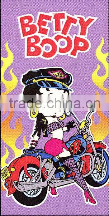 plain cotton beach towel velour reactive printing factory cheap wholesale