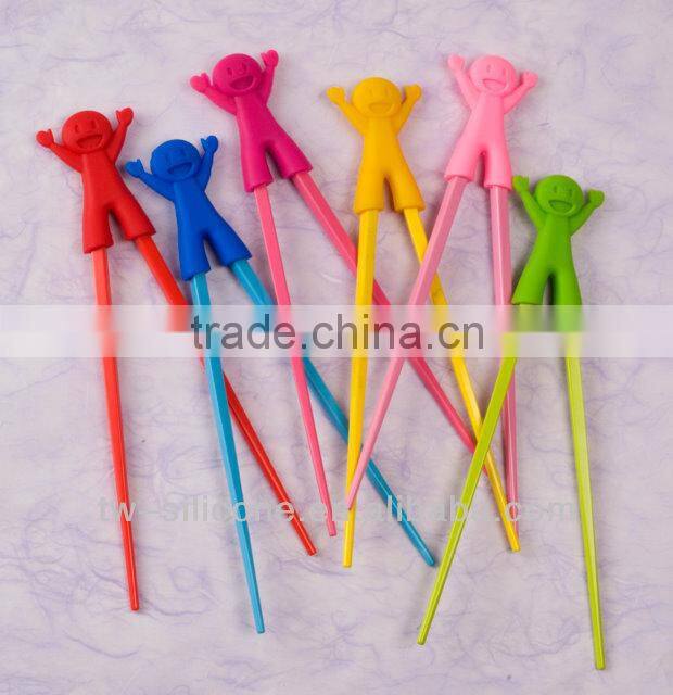 Cute silicone learning chopsticks for kids