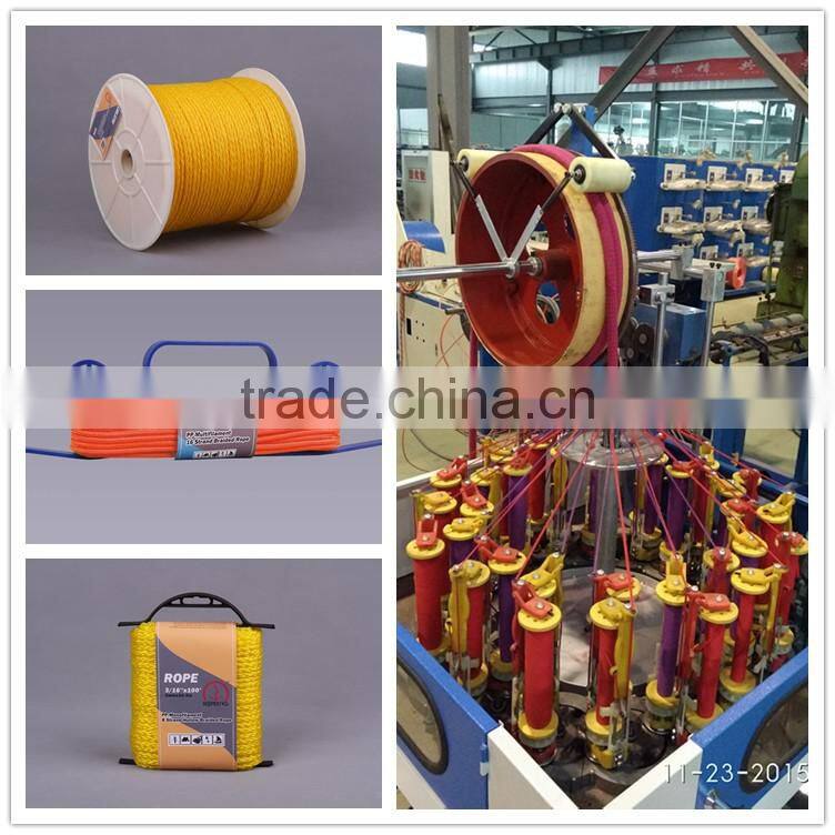 braiding machine for climbing rope/braided rope braiding machine: https://youtu.be/Tz5PZxiovHo