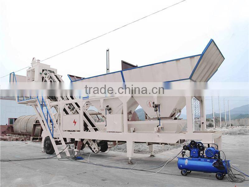 HZS60 concrete batching plant 60m3 with belt conveyor for sale