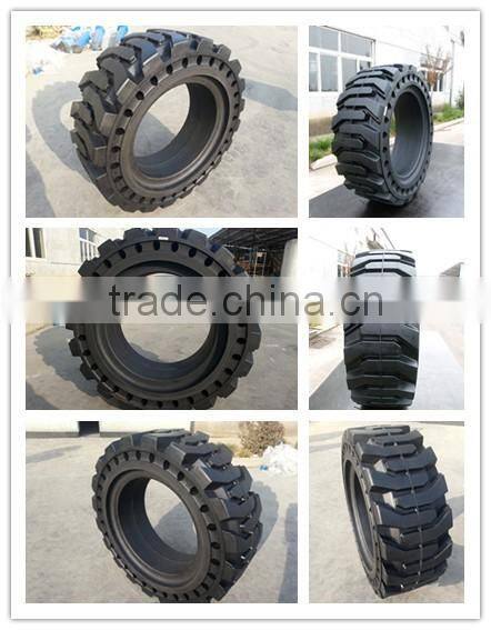 hot china bobcat skid steer loader solid tire 12-16.5 with wheel