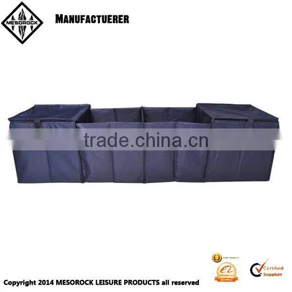 Foldable 4-Compartment Cargo Storage Box with Cooling and Insulation Trunk Organizer