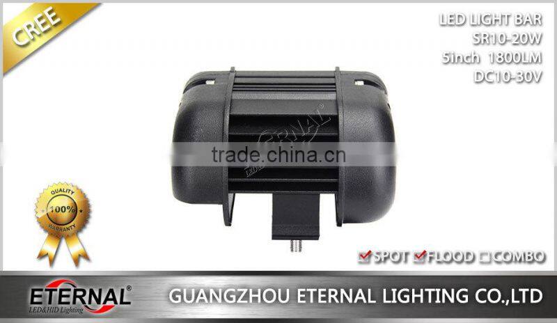 5in 20W single row high power ATV UTV 4x4 powersports heavy duty vehicles farm agriculture equipments led light bar