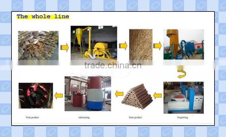 waste recycling machinery jute stick charcoal powder machine