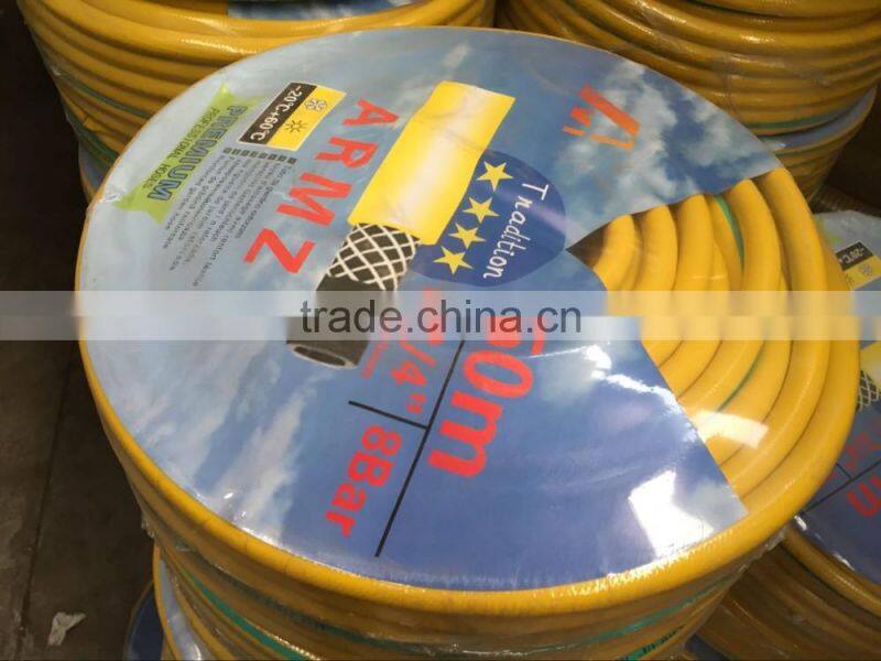 yellow pvc garden hose from China plastic factory