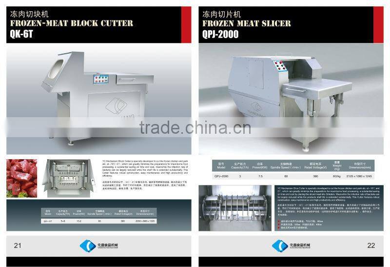 Factory Supplier Frozen Meat Block Cutter Machine