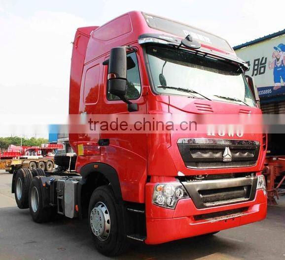 SINOTRUK HOWO T7H 6X2 440HP Euro4 MAN Engine Tractor Head Truck with Rear Axle Lifting