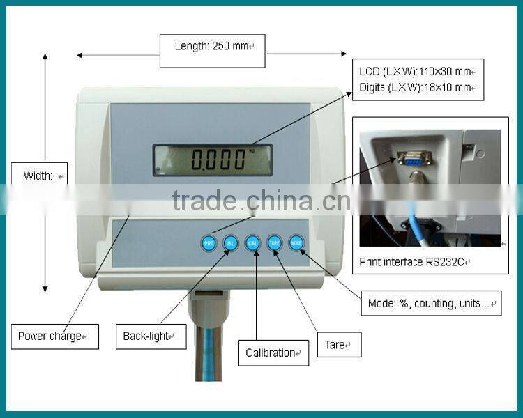 300kg 5g digital bench floor scale weight