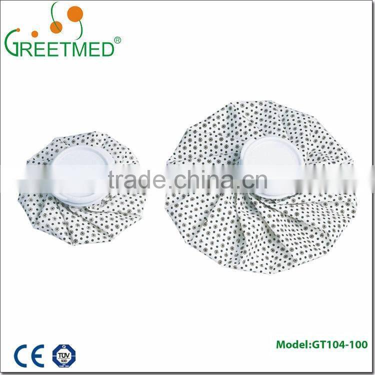Cheap personalized pvc gel scrawled fabric medical ice bag