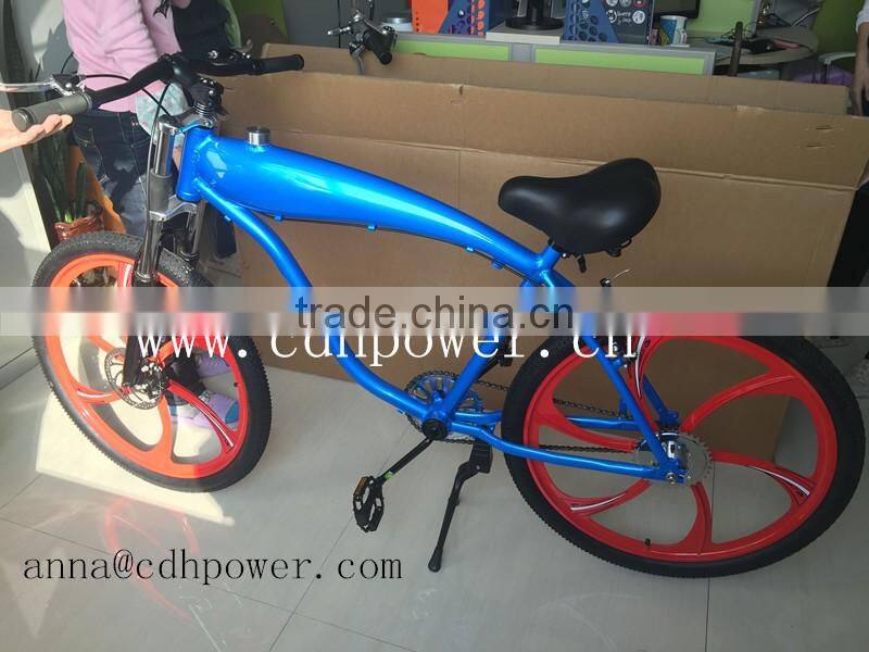 HIght quality CDH complete bike with 2.4L gas tank built frame