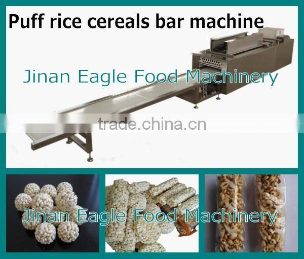 Automatic pop grains cereal bar making machine